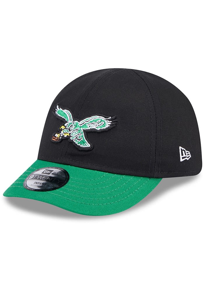 New Era Philadelphia Eagles Baby Historic My 1st 9TWENTY Adjustable Hat BLACK