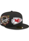 Main image for New Era Kansas City Chiefs Mens Black Neon 59FIFTY Fitted Hat