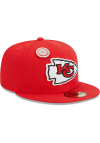 Main image for New Era Kansas City Chiefs Mens Red Pin 59FIFTY Fitted Hat