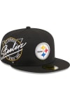 Main image for New Era Pittsburgh Steelers Mens Black Neon 59FIFTY Fitted Hat