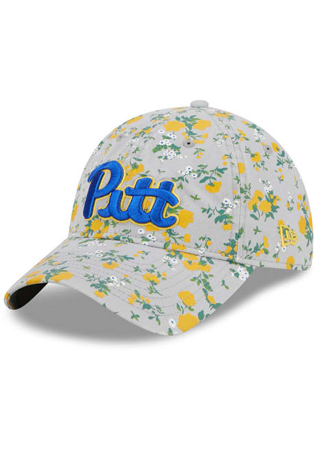 Pitt Panthers New Era Bouquet 9TWENTY Womens Adjustable Hat - Grey