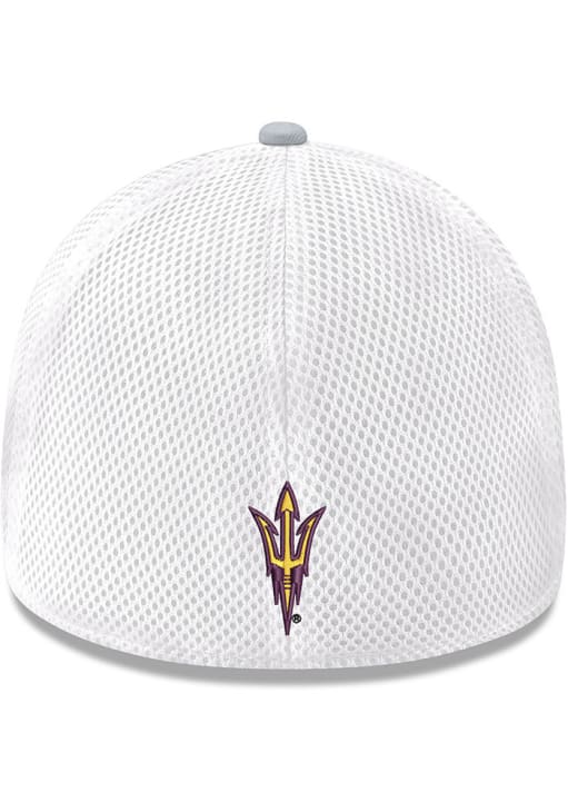 New Era Arizona State Sun Devils Mens Grey Logo Shadow Neo 39THIRTY Flex Hat