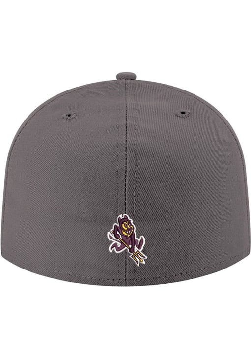 New Era Arizona State Sun Devils Mens Graphite AS Logo 2T 59FIFTY Fitted Hat
