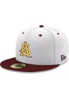 Main image for New Era Arizona State Sun Devils Mens White AS Logo 2T 59FIFTY Fitted Hat