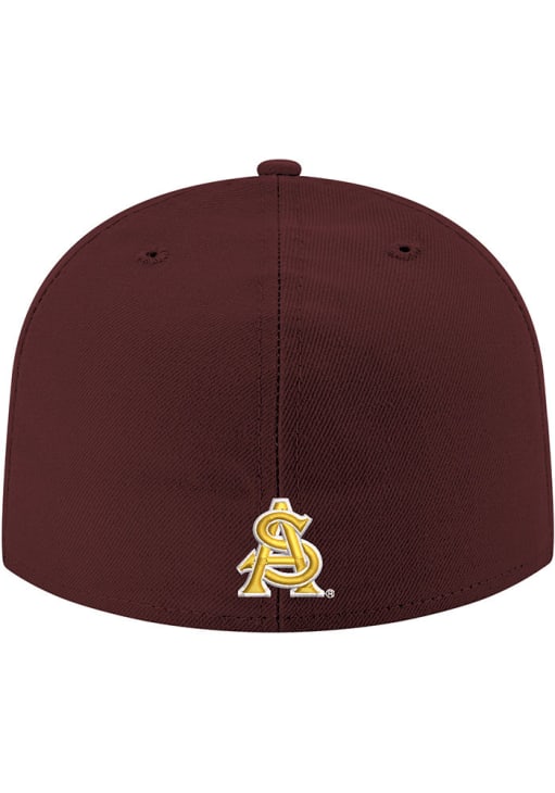 New Era Arizona State Sun Devils Mens Maroon Sparky Logo Basic 59FIFTY Fitted Hat
