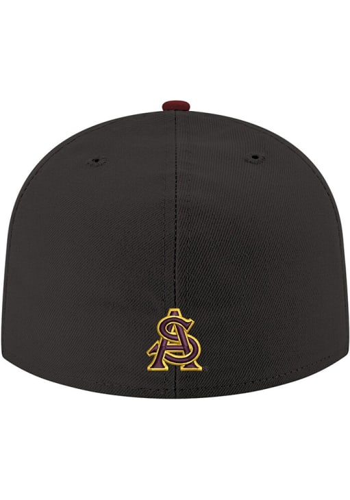 New Era Arizona State Sun Devils Mens Black Sparky Logo 2T 59FIFTY Fitted Hat