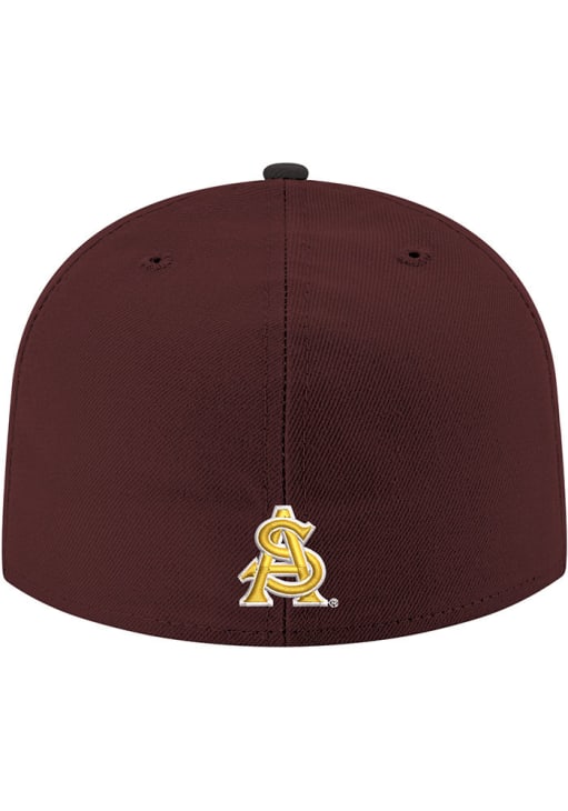 New Era Arizona State Sun Devils Mens Maroon Sparky Logo 2T 59FIFTY Fitted Hat