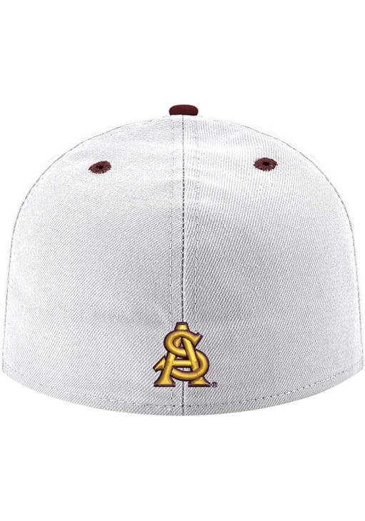 New Era Arizona State Sun Devils Mens White Sparky Logo 2T 59FIFTY Fitted Hat