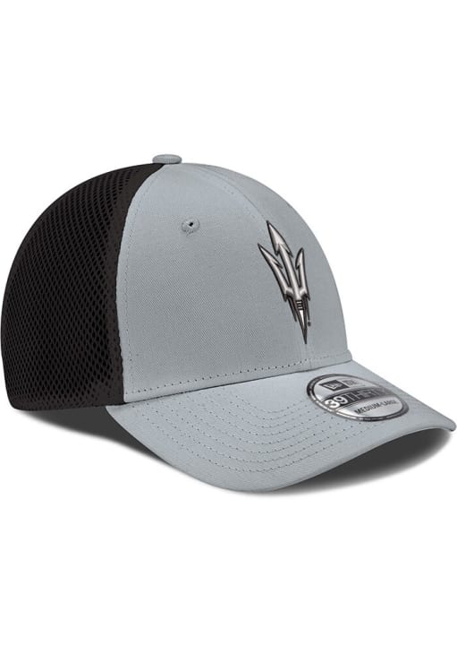 New Era Arizona State Sun Devils Mens Grey Fork Logo Neo 39THIRTY Flex Hat