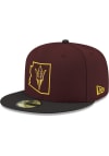 Main image for New Era Arizona State Sun Devils Mens Maroon State Logo 2T 59FIFTY Fitted Hat