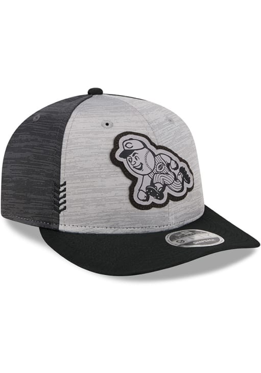 New Era Cincinnati Reds 2024 Clubhouse 2T Lo Pro 9FIFTY Adjustable Hat - Grey, Graphite, POLYESTER, Size ADJ, Rally House