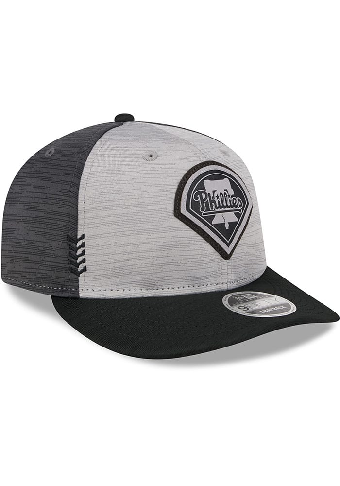 New Era Philadelphia Phillies 2024 Clubhouse 2T Lo Pro 9FIFTY Adjustable  Hat - Grey