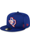 Main image for New Era Texas Rangers Mens Blue 2024 Clubhouse 59FIFTY Fitted Hat
