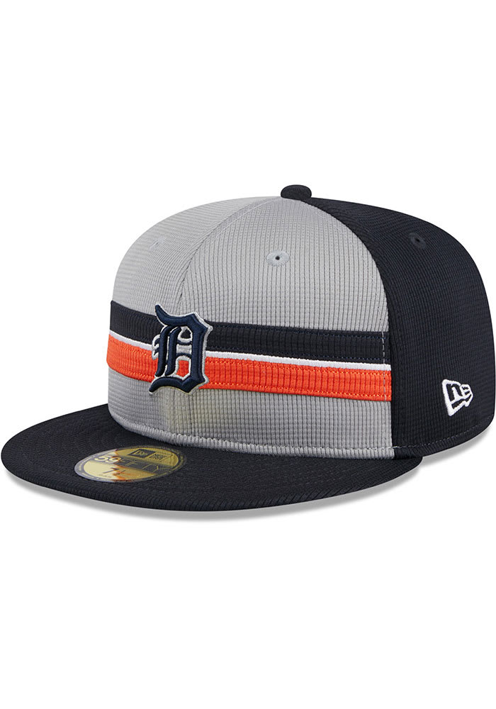 Detroit Tigers Mens 2024 Batting Practice 59FIFTY NAVY New Era Fitted Hat