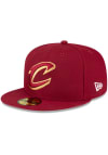 Main image for New Era Cleveland Cavaliers Mens Cardinal Basic 59FIFTY Fitted Hat