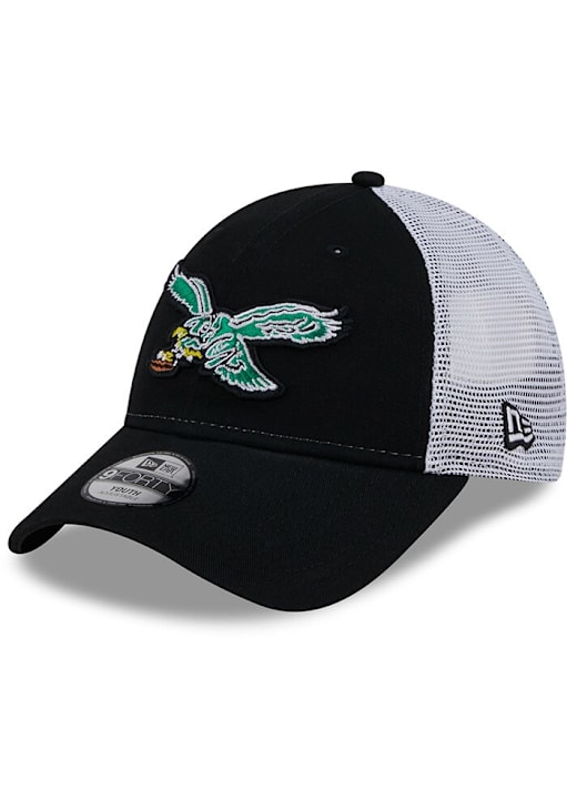 Philadelphia Eagles Historic Evergreen Trucker JR 9FORTY BLACK New