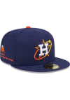 Main image for New Era Houston Astros Mens Navy Blue City Connect Fan Pack 59FIFTY Fitted Hat