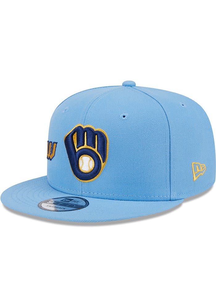 Milwaukee Brewers New Era LIGHT BLUE Side Logo 9FIFTY