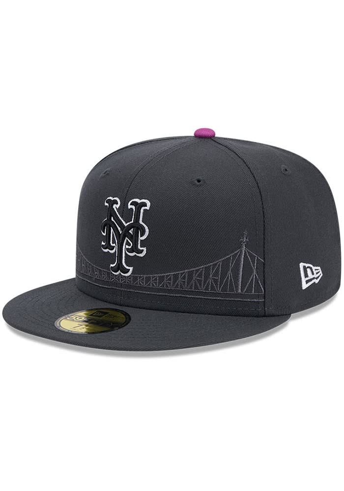 New York Mets Mens 2024 MLB CITY CONNECT 59FIFTY GREY New Era Fitted Hat