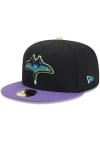 Main image for New Era Tampa Bay Rays Mens Navy Blue 2024 MLB CITY CONNECT 59FIFTY Fitted Hat
