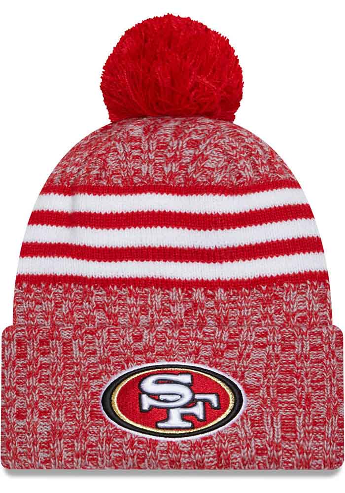 San Francisco 49ers New Era RED 2023 Sideline Sport Cuff Knit Hat