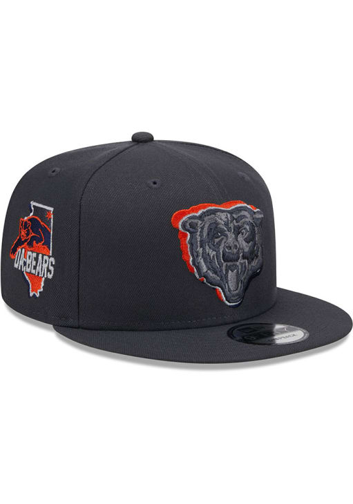 Chicago Bears New Era 2024 NFL Draft 9FIFTY Snapback Hat GRAPHITE