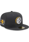 Main image for New Era Pittsburgh Steelers Mens Grey 2024 NFL Draft 59FIFTY Fitted Hat