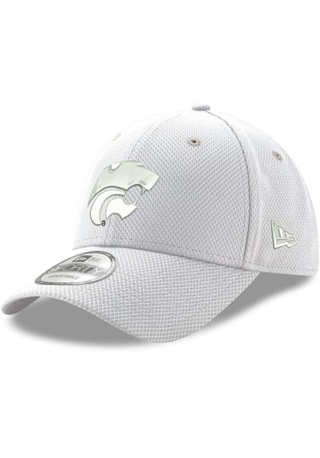 New Era White K-State Wildcats Tonal Powercat Diamond Era Stretch 9FORTY Adjustable Hat