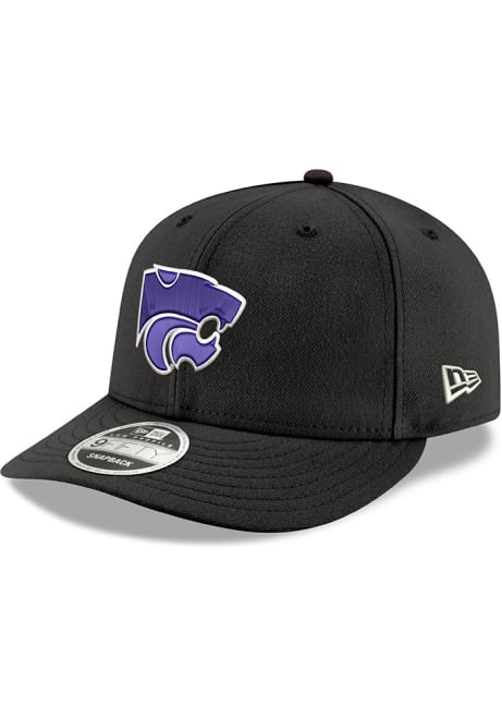 New Era Black K-State Wildcats Purple Powercat Diamond Era LP9FIFTY Adjustable Hat