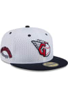 Main image for New Era Cleveland Guardians Mens White Throwback Jersey Mesh 2T 59FIFTY Fitted Hat