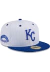 Main image for New Era Kansas City Royals Mens White Throwback Jersey Mesh 2T 59FIFTY Fitted Hat