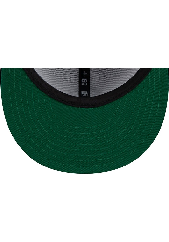 帽子 New era fitted long brim hat 7 1/2 NY Fitted Hat 7 1/4 57.7 Cm Black By New Era Pink Brim