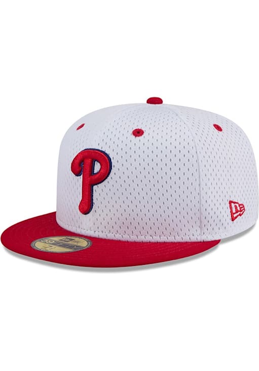 Philadelphia Phillies Mens Throwback Jersey Mesh 2T 59FIFTY WHITE