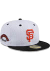 Main image for New Era San Francisco Giants Mens White Throwback Jersey Mesh 2T 59FIFTY Fitted Hat