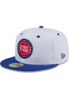 Main image for New Era Detroit Pistons Mens White Throwback Jersey Mesh 2T 59FIFTY Fitted Hat