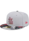 Main image for New Era St Louis Cardinals Mens Grey Active Training Camo Visor 59FIFTY Fitted Hat