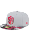 Main image for New Era St Louis City SC Mens Grey Active Training Camo Visor 59FIFTY Fitted Hat