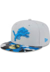 Main image for New Era Detroit Lions Mens Grey Active Training Camo Visor 59FIFTY Fitted Hat