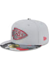 Main image for New Era Kansas City Chiefs Mens Grey Active Training Camo Visor 59FIFTY Fitted Hat