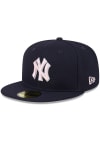 Main image for New Era New York Yankees Mens Navy Blue 2024 Mothers Day 59FIFTY Fitted Hat