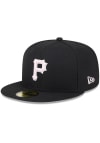 Main image for New Era Pittsburgh Pirates Mens Black 2024 Mothers Day 59FIFTY Fitted Hat