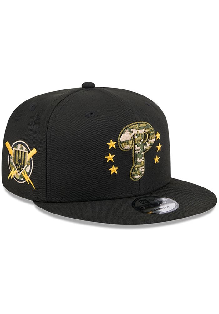 【New Era】MLB24 Armed Forces Day 9FIFTY Black Snapback Army Black Knights New Era Trucker 9FIFTY Snapback Hat - Black