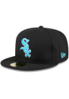 Main image for New Era Chicago White Sox Mens Black 2024 Fathers Day 59FIFTY Fitted Hat