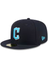 Main image for New Era Cleveland Guardians Mens Navy Blue 2024 Fathers Day 59FIFTY Fitted Hat