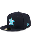 Main image for New Era Houston Astros Mens Navy Blue 2024 Fathers Day 59FIFTY Fitted Hat