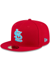 Main image for New Era St Louis Cardinals Mens Red 2024 Fathers Day 59FIFTY Fitted Hat