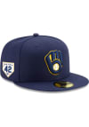 Main image for New Era Milwaukee Brewers Mens Navy Blue 2024 Jackie Robinson Day 59FIFTY Fitted Hat