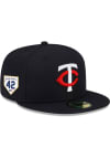 Main image for New Era Minnesota Twins Mens Navy Blue 2024 Jackie Robinson Day 59FIFTY Fitted Hat
