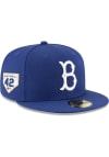 Main image for New Era Brooklyn Dodgers Mens Blue 2024 Jackie Robinson Day 59FIFTY Fitted Hat