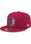 Main image for New Era St Louis City SC Mens Red Basic 59FIFTY Fitted Hat